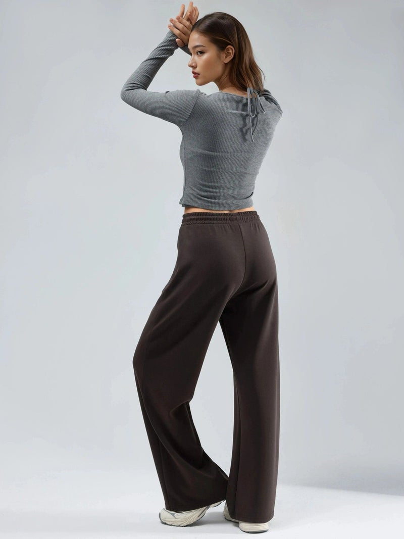 BUSEM Mid Waist Wide Leg Modal Pants - Image 2